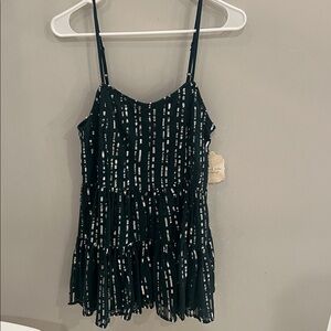 Chic Teal Womens Dress with Shimmering Accents